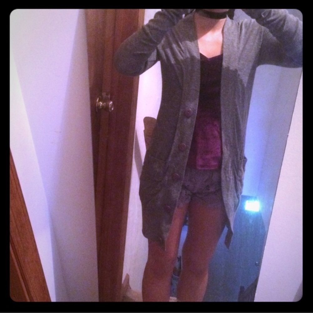 Long Grey Cardigan BDG